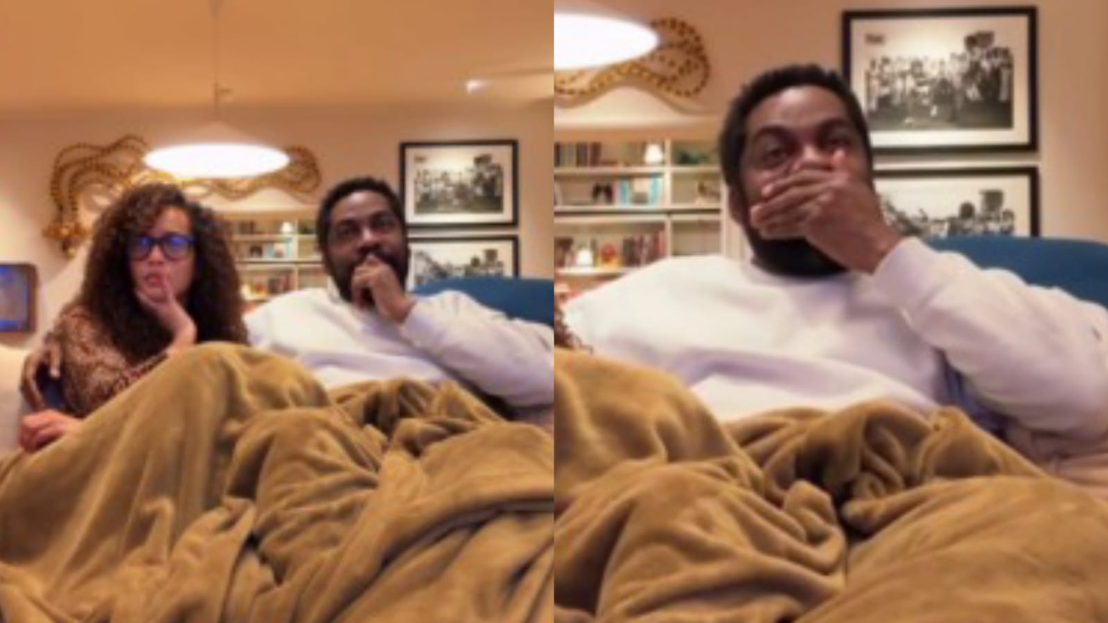 Taís Araujo mostra reação de Lázaro Ramos ao assistir cena do vestido em Vale Tudo por Reprodução/Instagram 