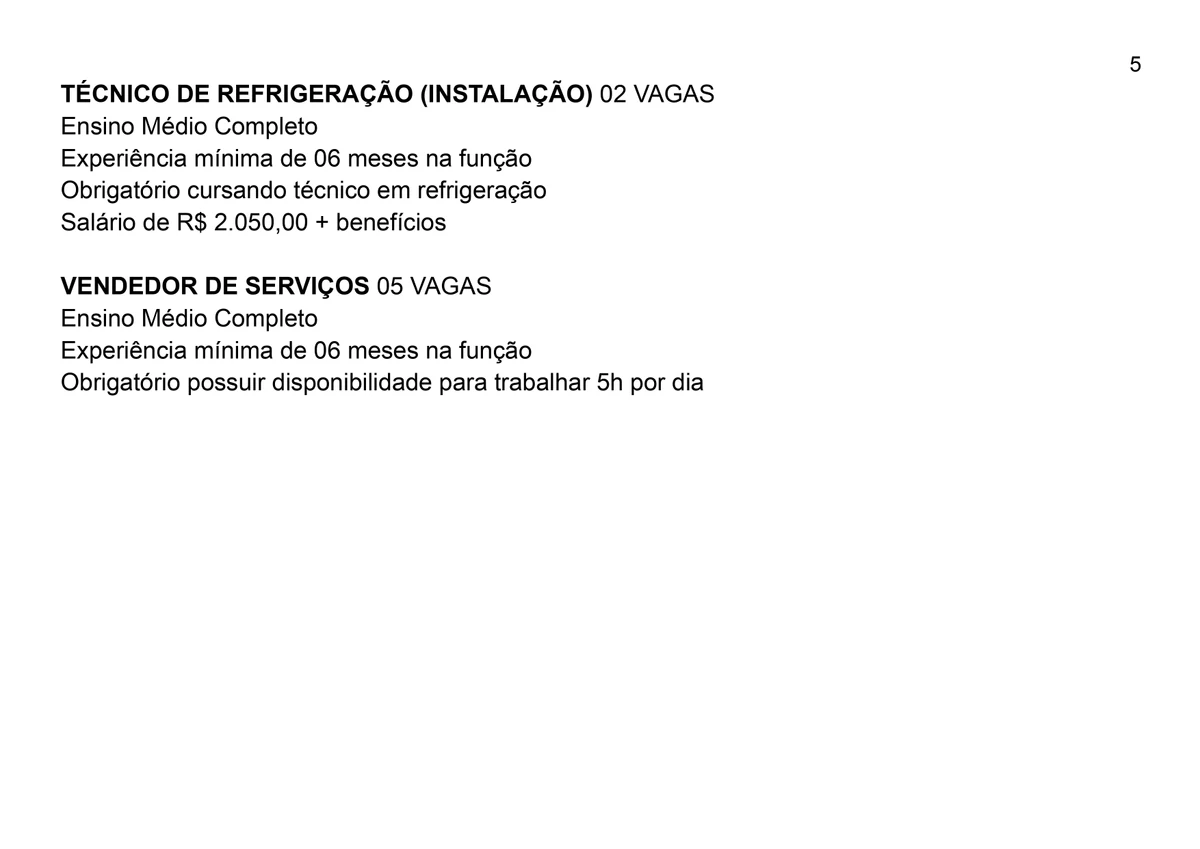 Vagas do Sinebahia para Salvador para esta quinta-feira (10) por Reprodução