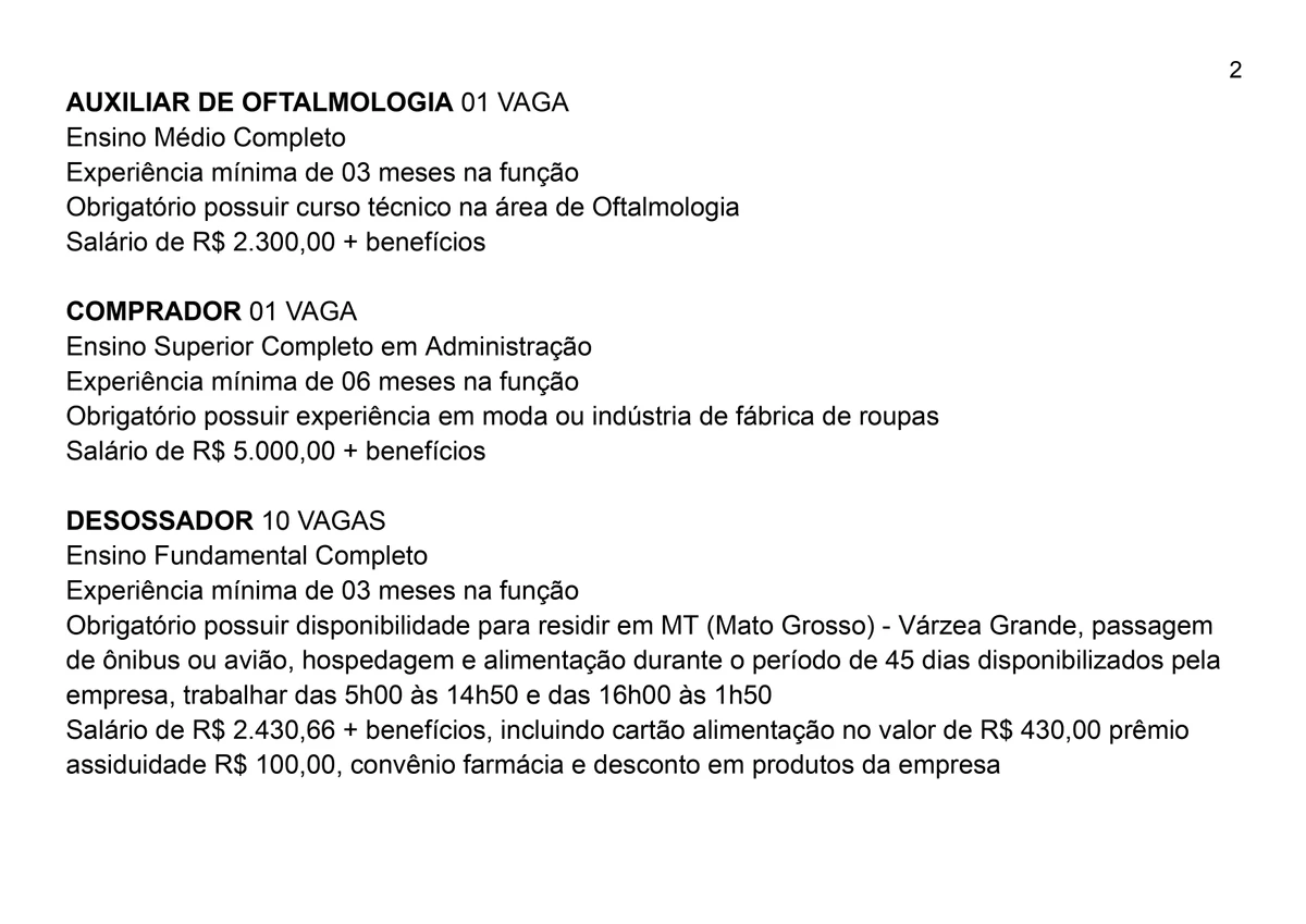 Vagas do Sinebahia para Salvador para esta quinta-feira (10) por Reprodução