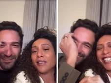 Imagem - Taís Araújo e  Humberto Carrão reagem a memes sobre o 'cabeção' do ator: 'Traumatizado'