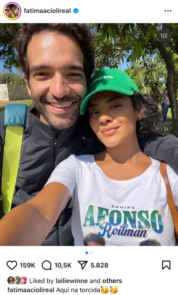 Humberto Carrão e Maria de Fátima por Reprodução