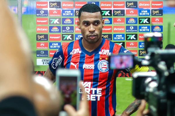 Jean Lucas comemorou a classificação do Bahia na Copa do Nordeste