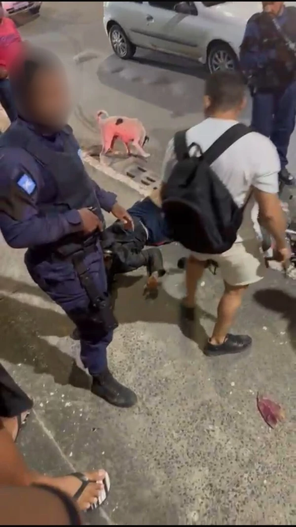Suspeito foi baleado por PM por Reprodução