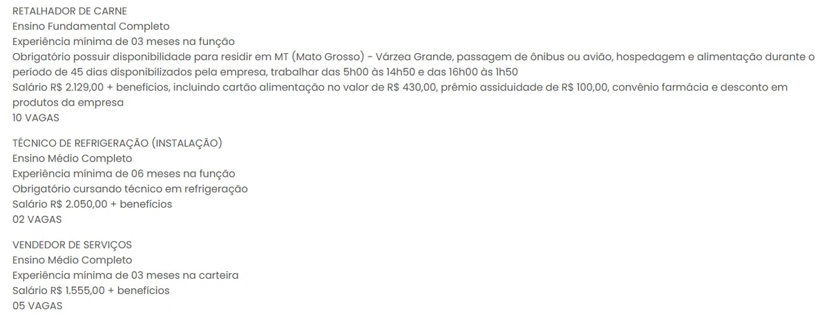Vagas do Sinebahia para esta sexta-feira (11) por Reprodução