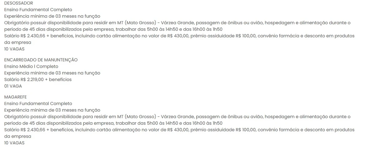Vagas do Sinebahia para esta sexta-feira (11) por Reprodução