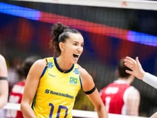 Imagem - Seleção feminina de vôlei derruba Polônia e conquista 5ª vitória seguida na Liga das Nações