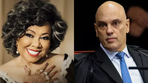 Alcione e Alexandre de Moraes