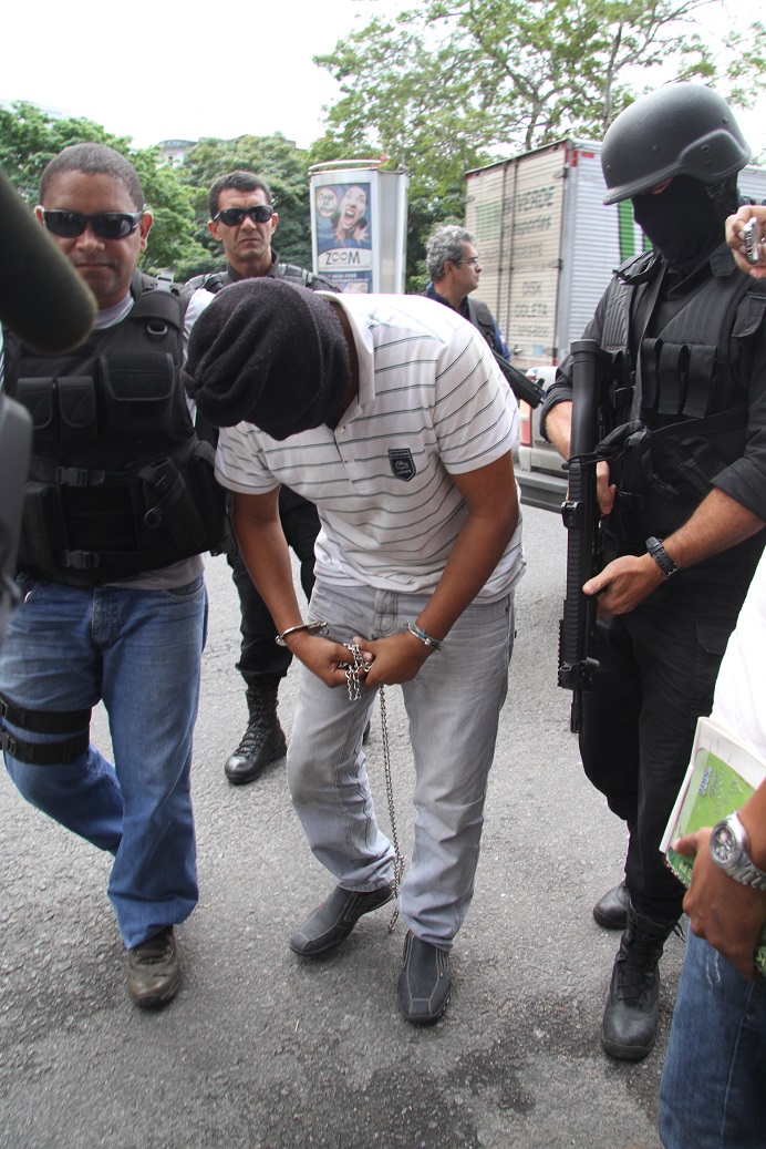 Roceirinho quando preso pela Polícia Civil  por Evandro Veiga/Arquivo Correio