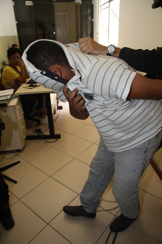 Roceirinho quando preso pela Polícia Civil  por Evandro Veiga/Arquivo Correio