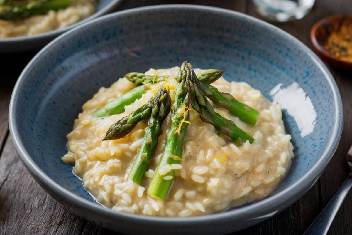 Risoto com aspargo (Imagem: Food magic | Shutterstock)