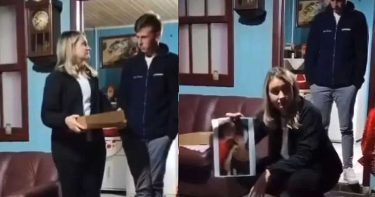 Imagem - Marido exposto no 'chá revelação da traição' surge com suposta amante