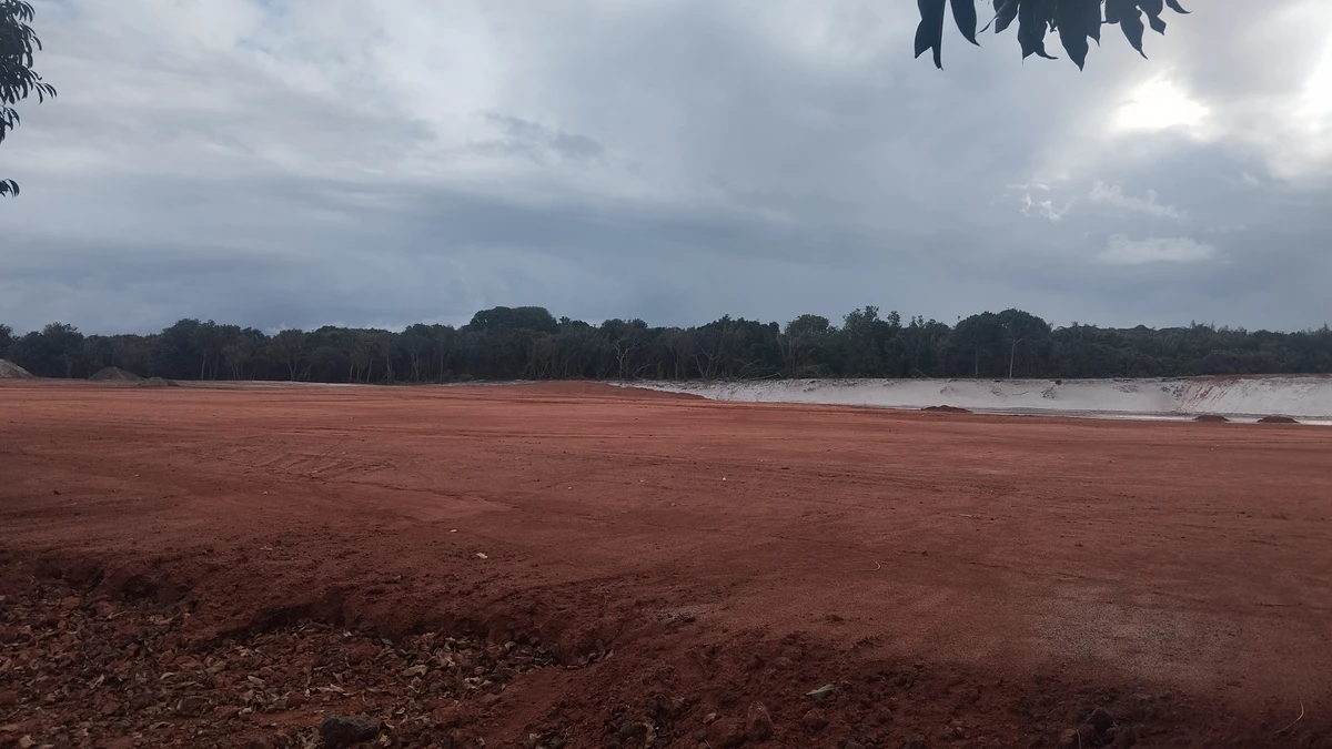 Obra do parque aquático por Yan Inácio/CORREIO
