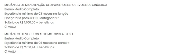 Vagas do SineBahia para esta terça-feira (15) por Reprodução
