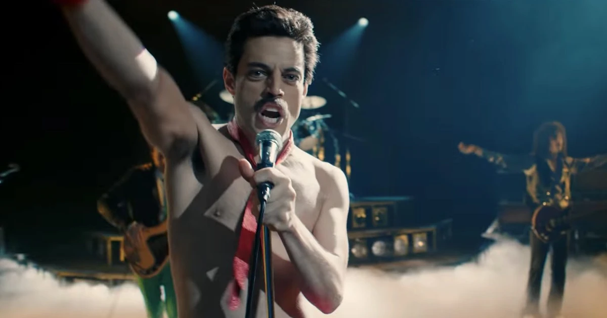 Freddie Mercury em 'Bohemian Rhapsody"  por Reprodução