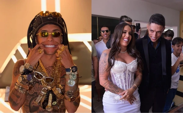 Tradição da gravata causa polêmica em casamento de influenciador