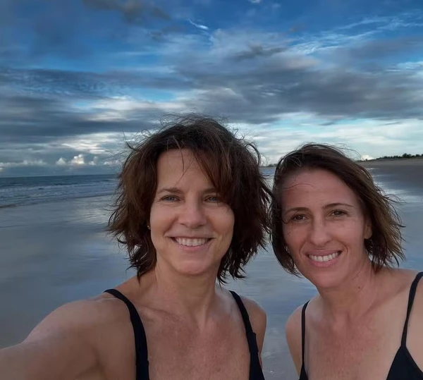 Vera Zimmermann com a mulher, Luciana Ramanzini 