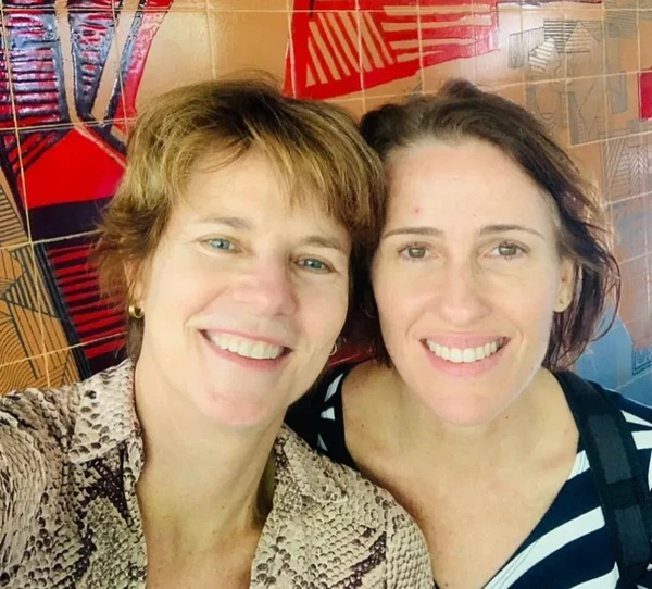 Vera Zimmermann com a mulher, Luciana Ramanzini  por Reprodução 