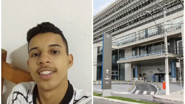  Lucas da Silva foi internado no Hospital de Emergência de São Bernardo