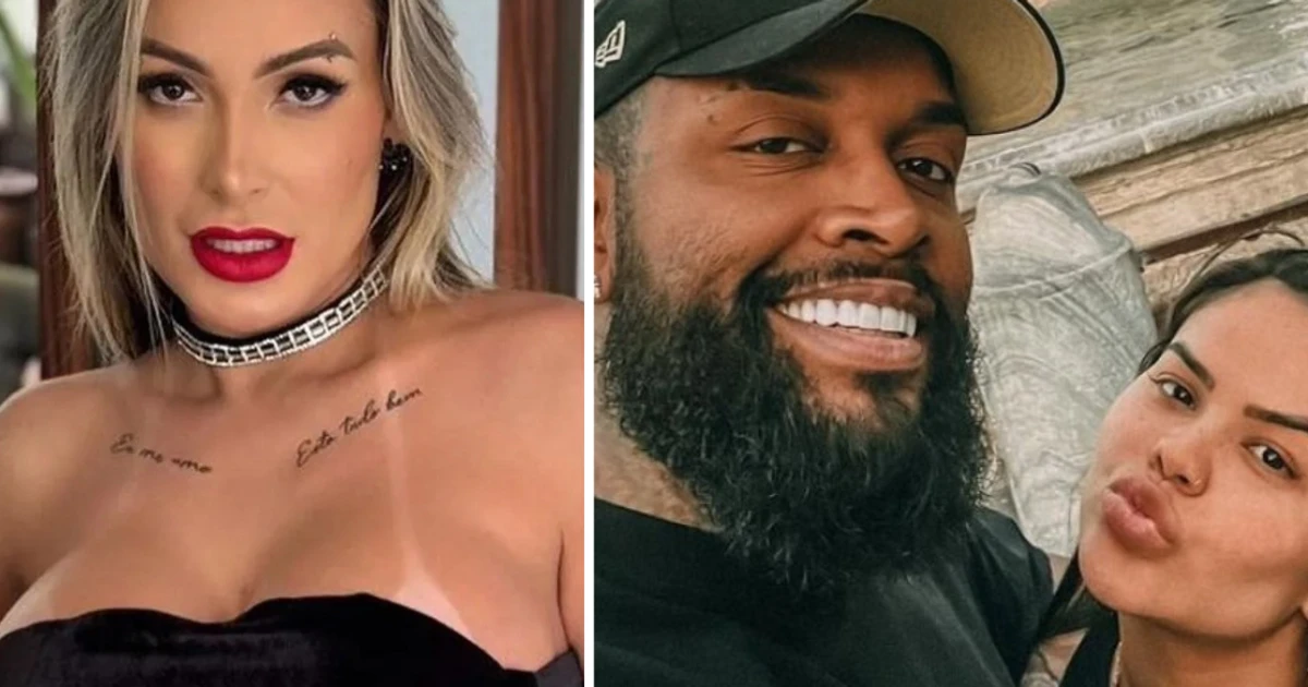 Imagem - VÍDEO: Andressa Urach aparece aos beijos com Nego Di e esposa