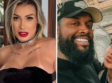 Imagem - VÍDEO: Andressa Urach aparece aos beijos com Nego Di e esposa