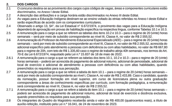 Confira detalhes do edital do concurso  por Seduc 