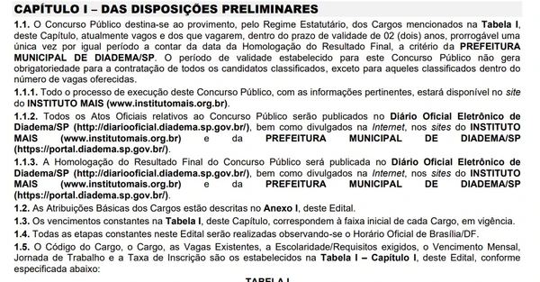 Edital do Guarda Municipal de Diadema (SP) por Guarda Municipal de Diadema (SP)