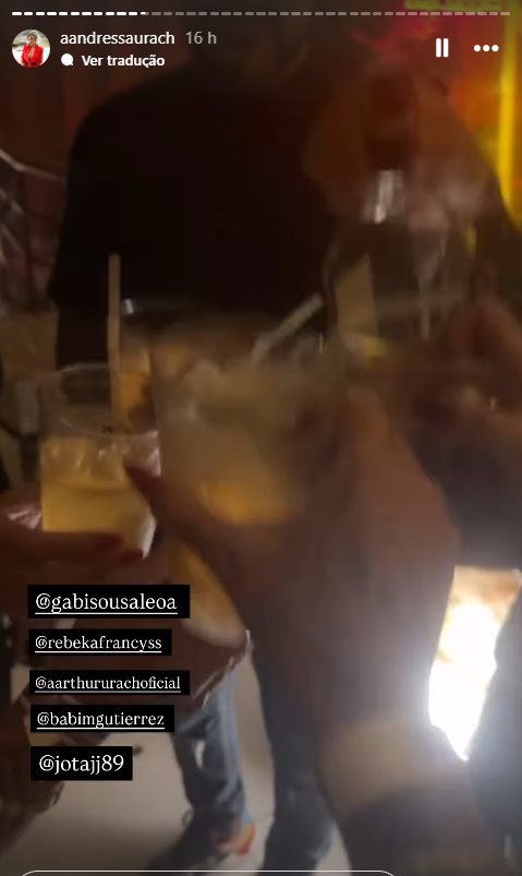 Nego Di e esposa se encontraram com Urach em boate por Reprodução / Instagram