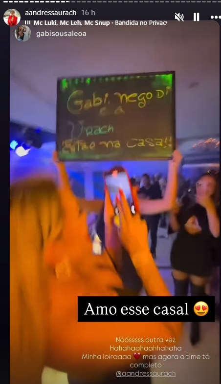 Nego Di e esposa se encontraram com Urach em boate por Reprodução / Instagram