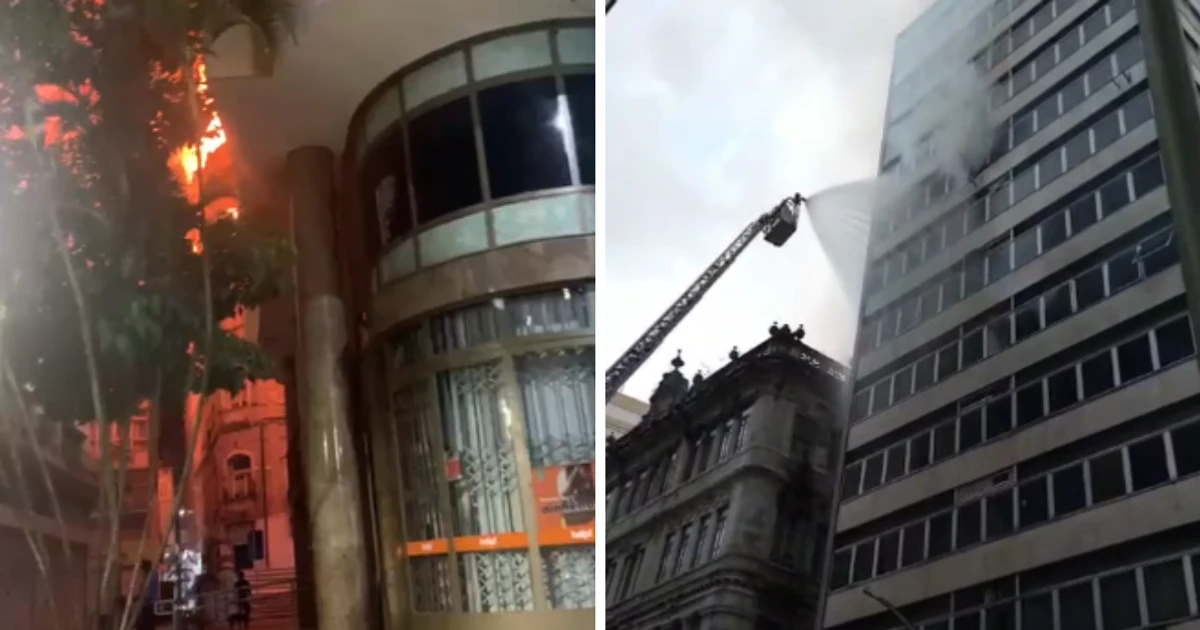 Imagem - Prédios pegam fogo no Comércio; veja vídeo