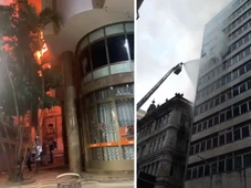 Imagem - Queima de material de invasores causou incêndio em prédios do Comércio