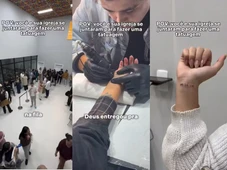 Imagem - Igreja causa polêmica com sessão coletiva de tatuagem de versículos bíblicos em fiéis