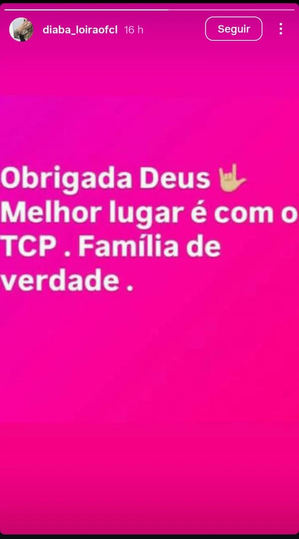'Diaba Loira' troca CV pelo TCP e está jurada de morte  por Redes sociais