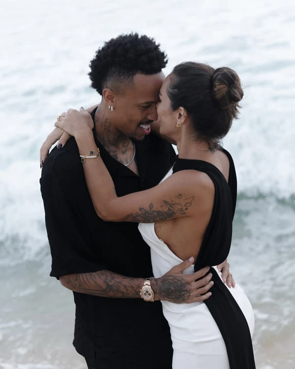 Eder Militão e Tainá Castro por Reprodução/Instagram