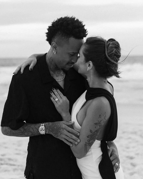 Eder Militão e Tainá Castro por Reprodução/Instagram