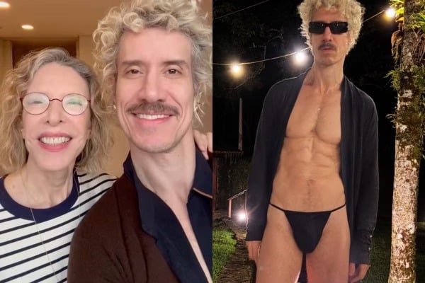 Marilia Gabriela e o filho, Theodoro Cochrane  por Reprodução/Redes Sociais 