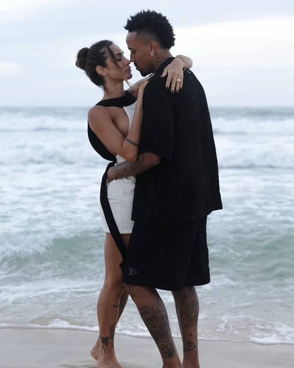 Tainá Castro e Eder Militão por Reprodução/Instagram