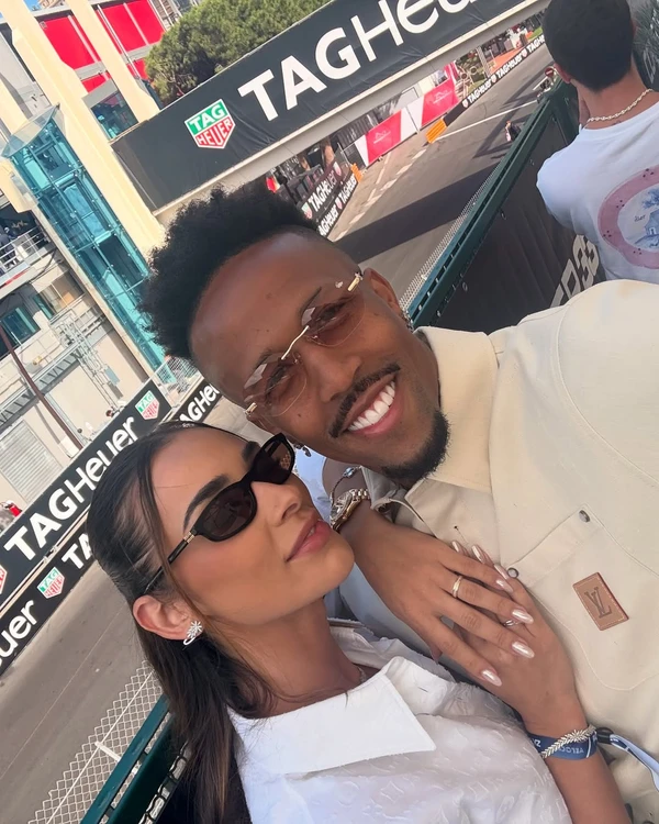 Tainá Castro e Eder Militão por Reprodução/Instagram