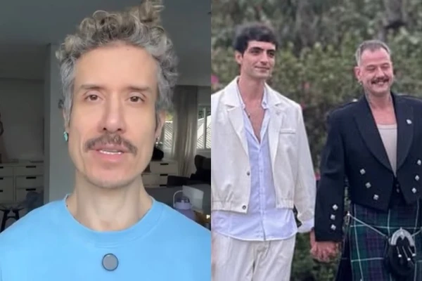 Theodoro Cochrane e o modelo Fabricio Santana terminaram o romance em 2021  por Reprodução/Redes Sociais 