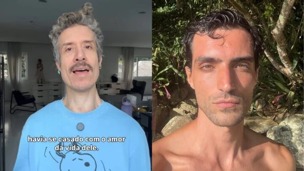 Theodoro Cochrane e o modelo Fabricio Santana terminaram o romance em 2021  por Reprodução/Redes Sociais 