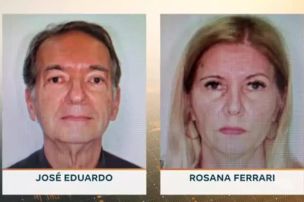 As vítimas José Eduardo Ometto Pavan, de 69 anos, e Rosana Ferrari, de 61 por Reprodução
