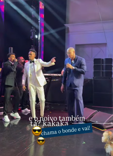 Leo Santa abre festa do casamento de Militão por Reprodução | Instagram