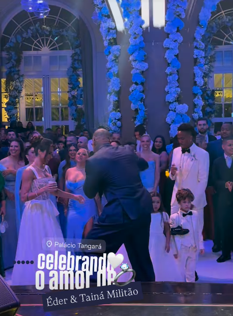 Leo Santa abre festa do casamento de Militão por Reprodução | Instagram