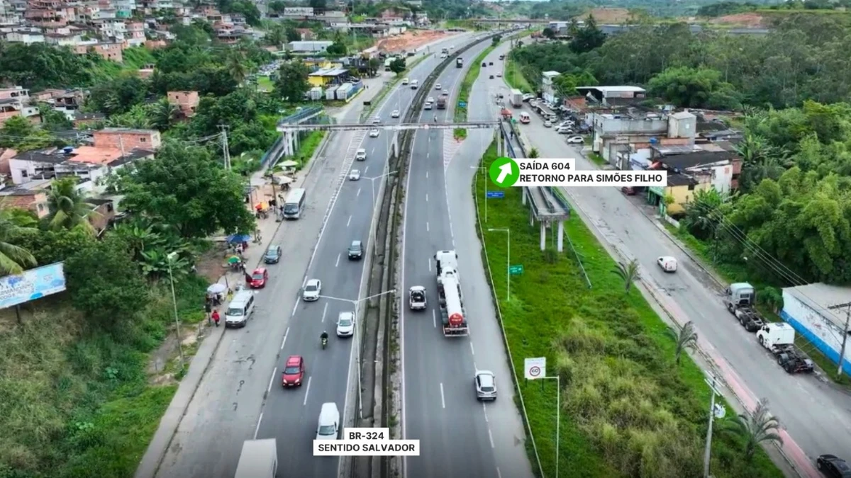 Obra de duplicação da BA-093 muda trânsito por Divulgação
