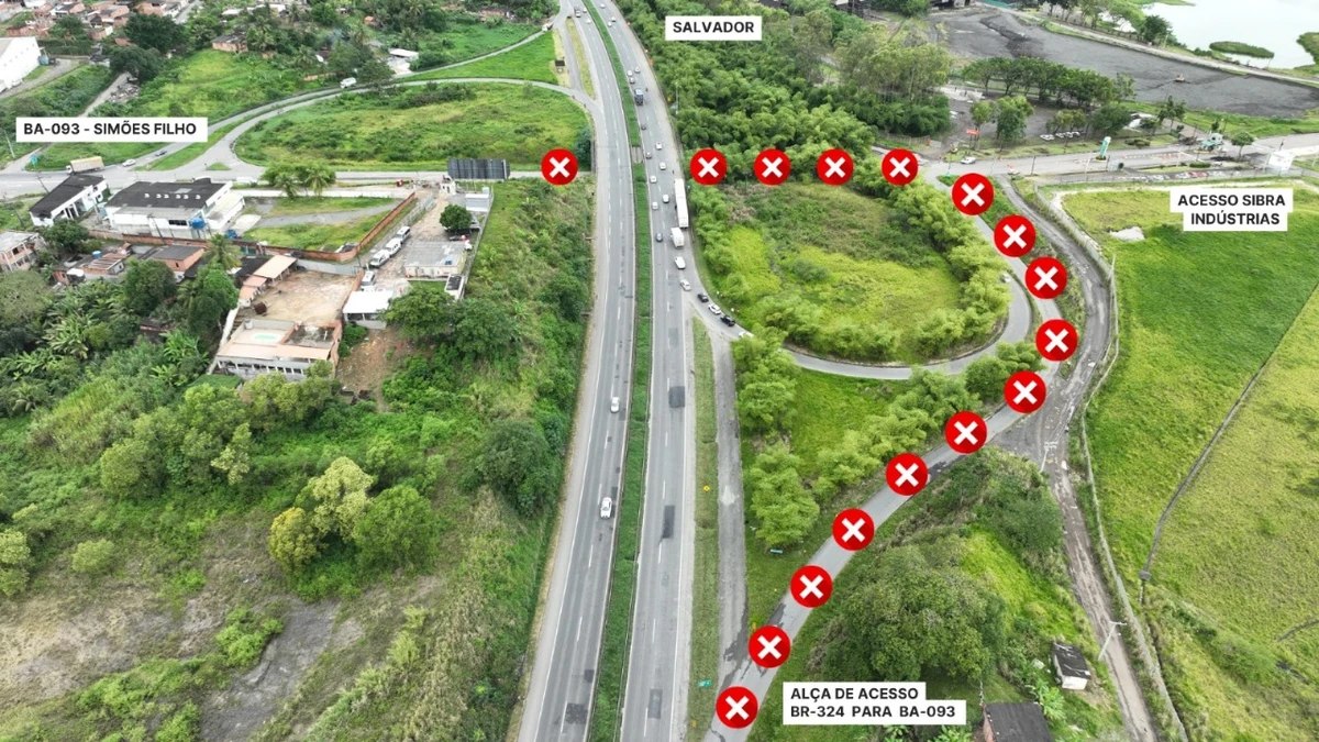 Obra de duplicação da BA-093 muda trânsito por Divulgação