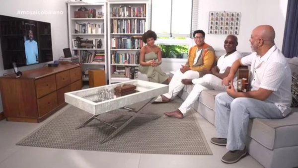 Amigos conversaram no Mosaico Baiano neste sábado (19)
