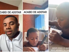 Imagem - Davi Brito aparece com menino e diz que é seu filho: 'Adotei'