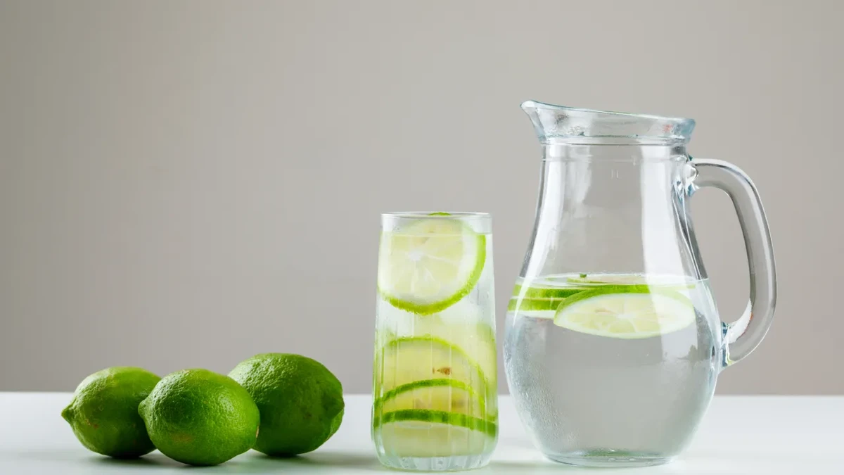 Água com limão por Freepik