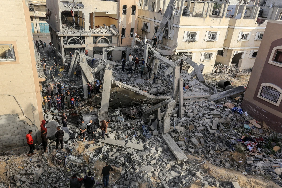 Ataque em Gaza em abril de 2025