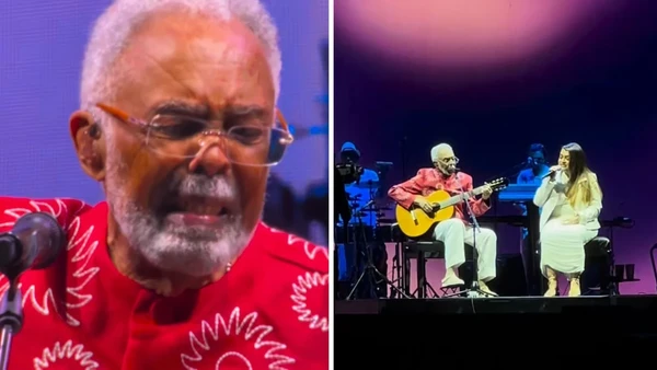 Na última vez que subiu ao palco, Preta cantou com o pai por Reprodução
