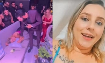Em casamento de Éder Militão em SP, Gusttavo Lima canta para acordar convidada adormecida  por Reprodução/Redes Sociais 